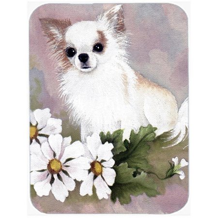 SKILLEDPOWER Chihuahua White Flowers Mouse Pad; Hot Pad & Trivet SK252255
